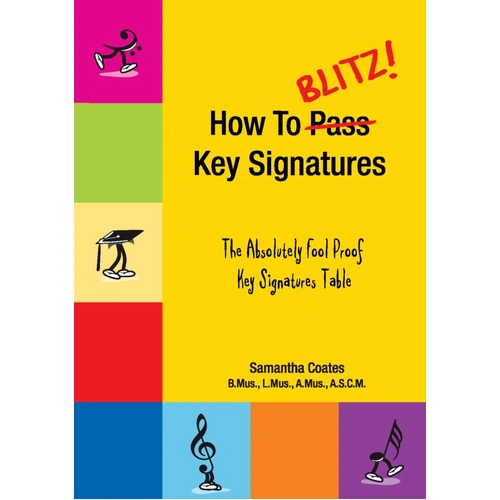 How to Blitz Key Signatures Booklet by Samantha Coates - 16 Pages, Theory Practice for Key Signatures