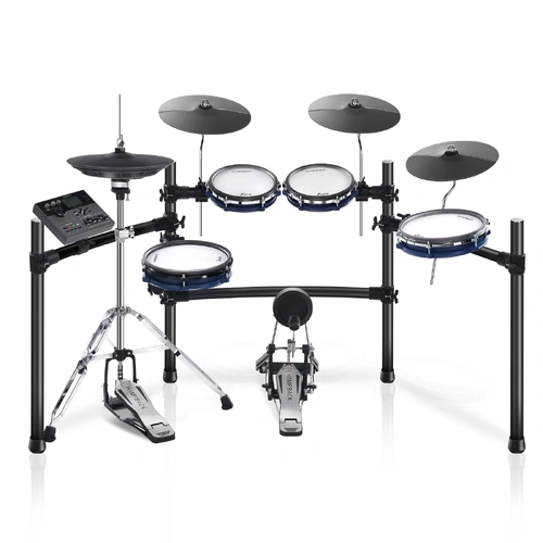 Kahzan ACE360 Electronic Drum Kit with DSP-5202 Module, 918 Voices, 72 Drum Kits, Bluetooth, Mesh Pads, Adjustable Rack