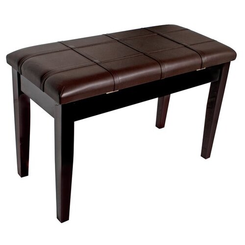 AMS KTW12M Piano Stool Wooden Pench Padded Seat Mahogany