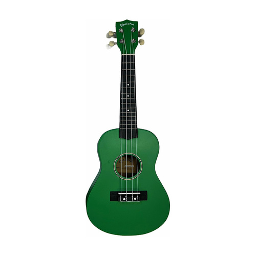 Kealoha Wooden Coloured Series Concert Ukulele with Bag - Green Satin Finish