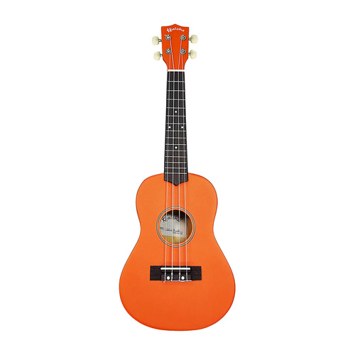 Kealoha Wooden Coloured Series Concert Ukulele with Bag - Orange Satin Finish
