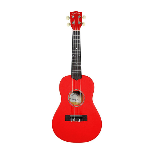 Kealoha Wooden Coloured Series Concert Ukulele with Bag - Red Satin Finish