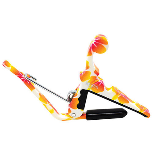 Kyser Quick-Change Ukulele Capo - Pastel Hibiscus Finish
