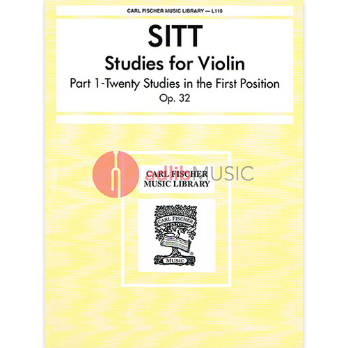 Studies for Violin Op 32 Book 1 by Hans Sitt