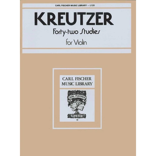 Kreutzer Forty Two Studies for Violin - Vocal Sheet Music