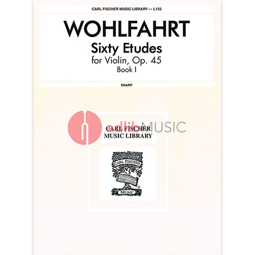 Sixty Etudes for Violin Op. 45 Book 1 by Franz Wohlfahrt - Fischer