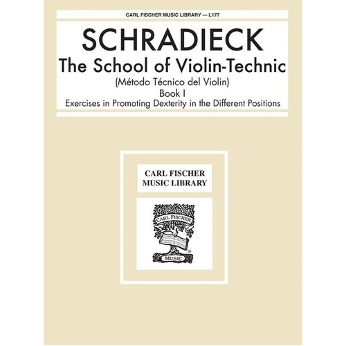 Schradieck School of Violin Technic Book 1, 24 Pages, Carl Fischer