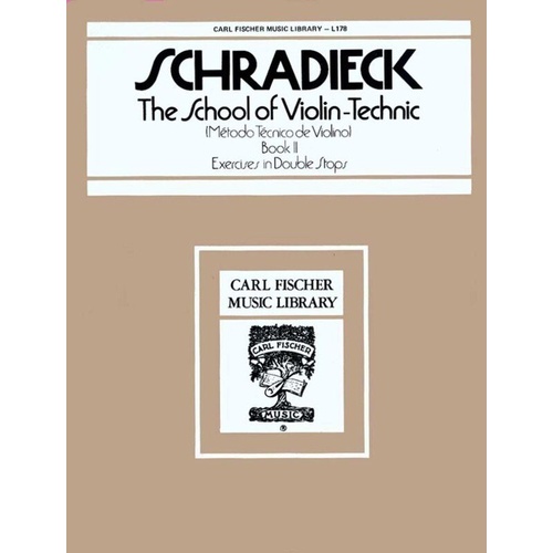 Schradieck School of Violin Technic Book 2, 16 Pages, Carl Fischer