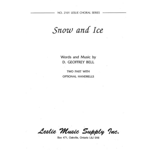 Snow and Ice 2 Part Handbells by D. Geoffrey Bell, Leslie Music Supplies