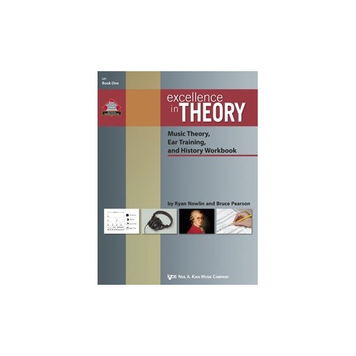 Excellence in Theory Workbook Book 1 by Bruce Pearson & Ryan Nowlin, 56 pages, Neil A. Kjos Music Company, Theory Series