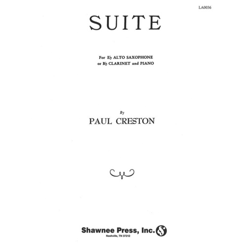 Suite For E Flat Saxophone Book