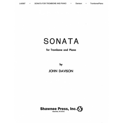 Sonata For Trombone Piano Book