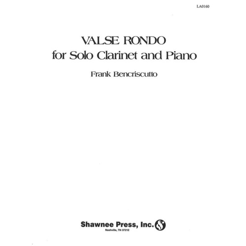Valse Rondo Solo clarinet Book