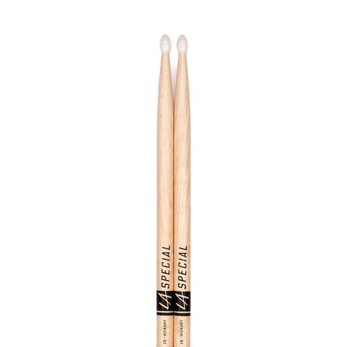 Promark 2B Nylon Tip Drumsticks - 16" Length, 0.630" Grip, American Hickory, Oval Tip