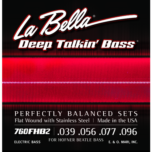 La Bella 670FHB2 Flat Wound Beatle Bass Strings 39-96
