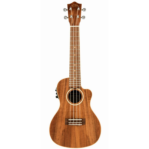 Lanikai Acacia Solid Top Concert AC/EL Ukulele with Fishman Kula Preamp and Padded Gig Bag