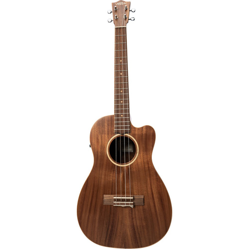 Lanikai Acacia Solid Top Baritone Cutaway Electric Ukulele with Fishman Pickup and Padded Gig Bag
