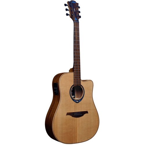 Lag Tramontane Hyvibe 10 Acoustic Guitar Dreadnought Solid Cedar Top w/ Pickup