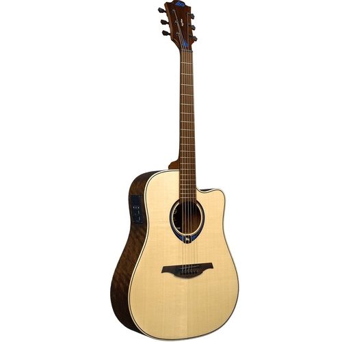 Lag Tramontane Hyvibe 20 Acoustic Guitar Dreadnought Solid Engelmann Top w/ Pickup & Hardcase
