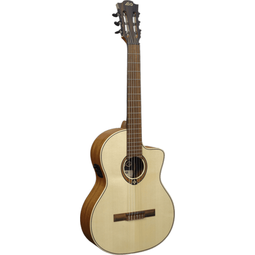 LAG Occitania 88 OC88CE Solid Top Classical Guitar