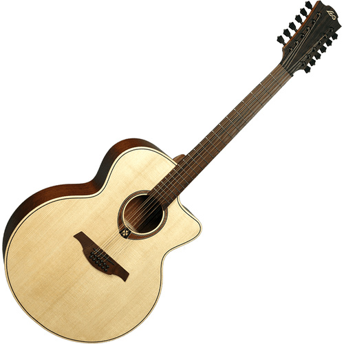 LAG T177JCE Jumbo 12 String Acoustic Guitar