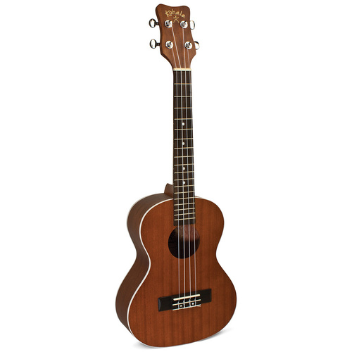 Kohala Akamai Series Tenor Ukulele - Natural Satin Finish, Eastern Mahogany, Geared Tuners, Rosewood Fingerboard, Aquila Strings
