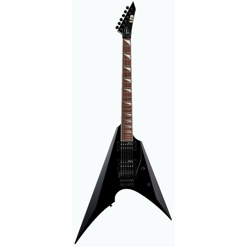 LTD Arrow-200 Black Electric Guitar with ESP Design Pickups and Floyd Rose Tremolo