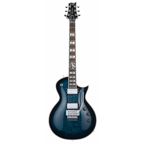LTD Alex Skolnick AS-1FR Flame Lemon Burst Electric Guitar with Floyd Rose, Seymour Duncan Pickups, and Grover Tuners