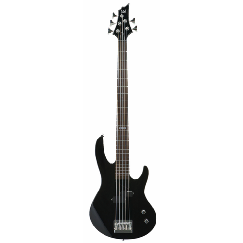 LTD B-15 5 String Bass Guitar Black Satin with Gig Bag