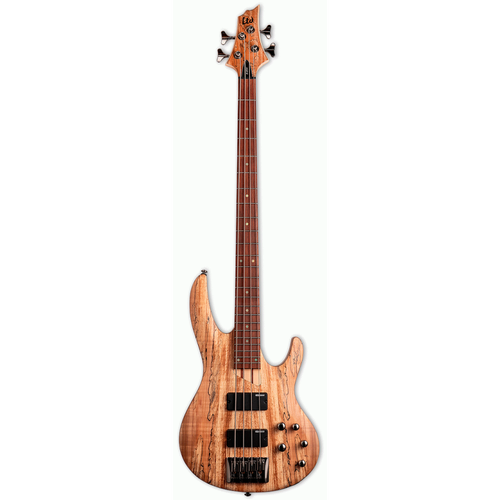 LTD B-204 Spalted Maple 4 String Bass with Ash Body and Active EQ
