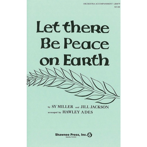 Let There Be Peace On Earth Orchestra Book