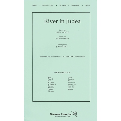 River In Judea Orchestration Linda Marcus Jack F Book