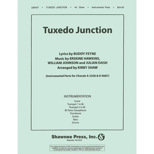 Tuxedo Junction Ipack Tenor Saxophone Trombone Guitar Bass Book