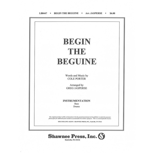 Begin The Beguine Instrument Parts For Guitar Ba Book