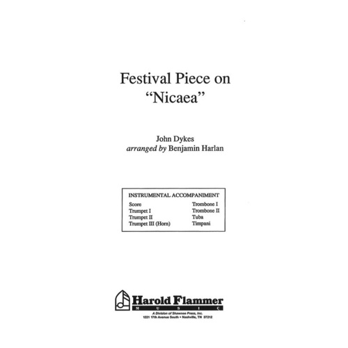 Festival Piece On Nicaea Brass Parts Book