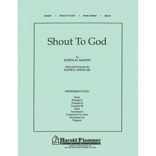 Shout To God Brass Percussion Book