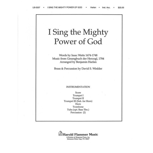 I Sing The Mighty Power Of God Brass Percussion Book