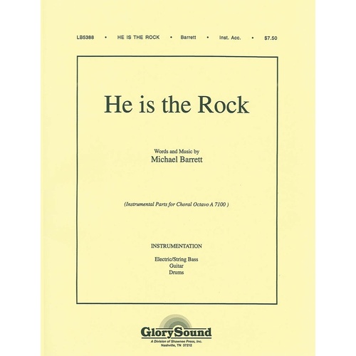 He Is The Rock Bass Drum Guitar Book