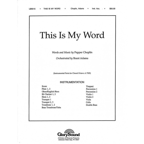 This Is My Word Orchestra Book
