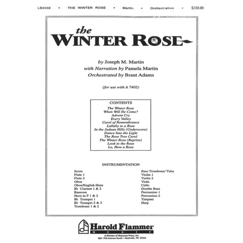 The Winter Rose Orchestration Joseph M. Martin Book