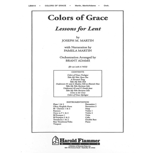 Colors Of Grace Orchestration Book