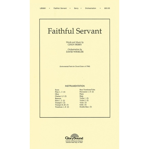 Faithful Servant Orchestration Book