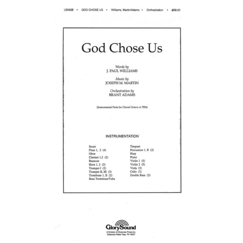 God Chose Us Orchestra Book