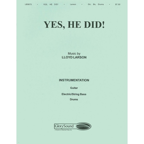 Yes He Did Guitar Bs Drums Book