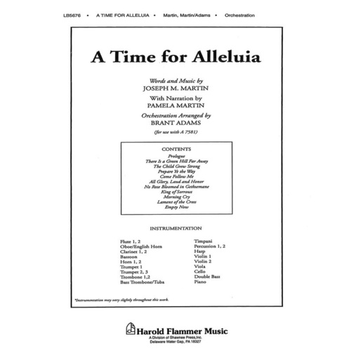Time For Alleluia A Orchestration Book