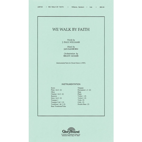 We Walk By Faith Orchestra Book