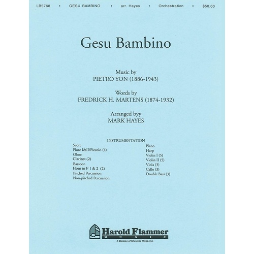 Gesu Bambino Orch Book