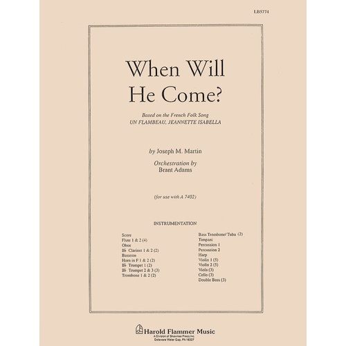When Will He Come Orch Book