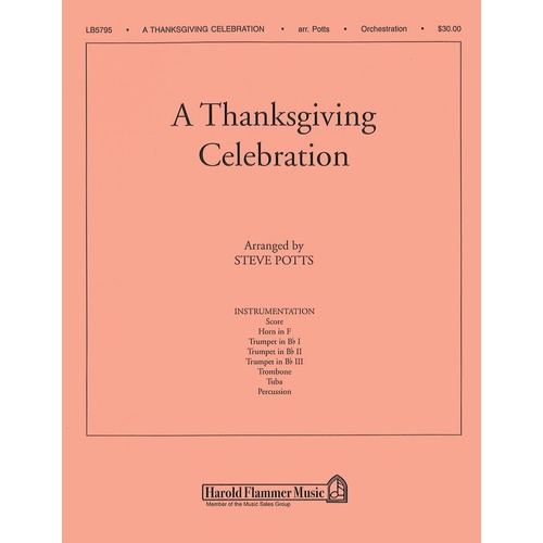 Thanksgiving Celebration A Brass Percussion Book