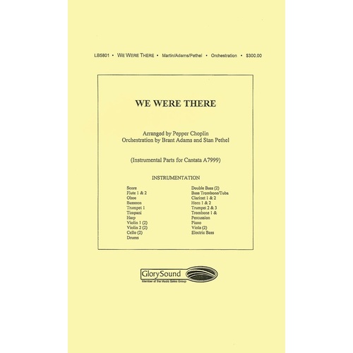 We Were There Orch Orchestration Book